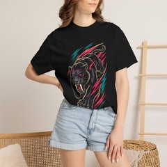 Retro Sport Saber Panther T-Shirt Graphic