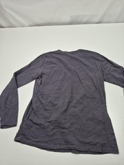 Vuori Rise Shirt Men’s L Gray Long Sleeve Tee Pima Cotton Pocket Crew Neck V1001
