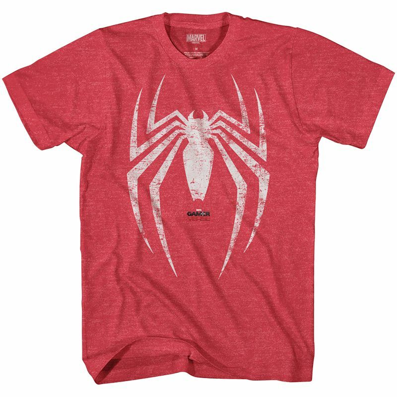 AMAZING SPIDER-MAN Marvel Comics Red Vintage Style Gamer Verse T-Shirt NEW