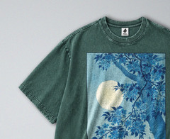 100% Cotton Tee – Unisex Retro Oversized Fit – Japanese Blossoming Cherry Print