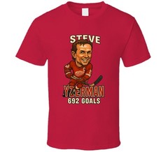 Steve Yzerman 692 Goals Sports Caricature T Shirt