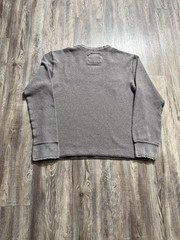Vintage 2000s Aeropostale Men’s Gray Long Sleeve Thermal Crewneck Shirt