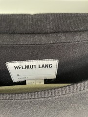Helmut Lang Logo Bar Short Sleeve T-Shirt Black small