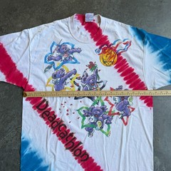 VTG 90s RARE Grateful Dead Atlanta Olympics Liquid Blue AOP Graphic Shirt Men XL