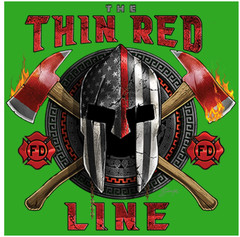 T-SHIRT-FIREFIGHTER-THIN RED LINE