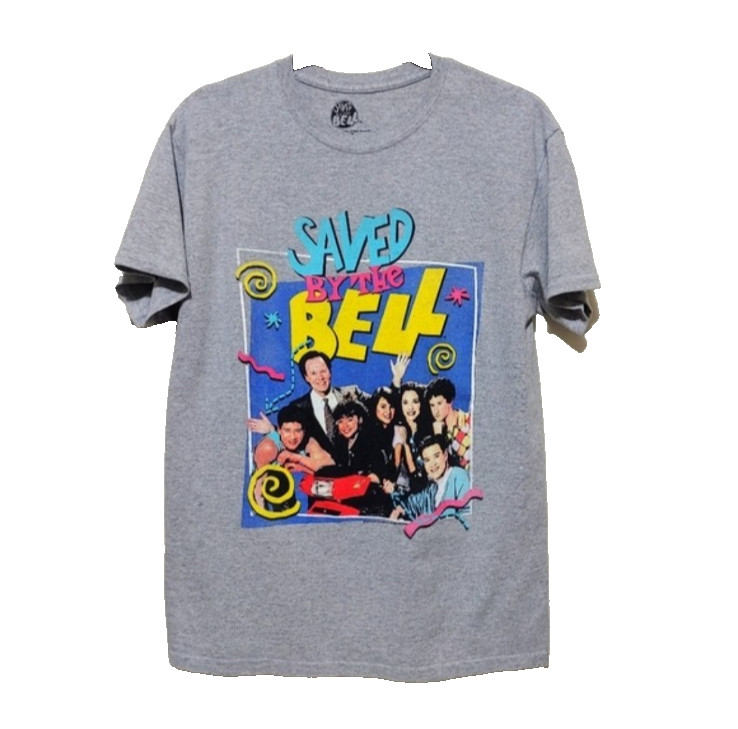 Saved by the Bell Drip Fit Y2K 90s Main Character Energy Anemoia Graphic Tee Med