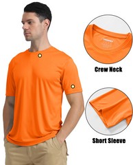 UPF50+ Men’s UV Block Short Sleeve T-Shirt Gym Workout Running Sport Quick Dry T