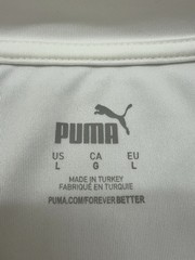 Puma Men’s Soccer Jersey White L 2024 Short Sleeve New