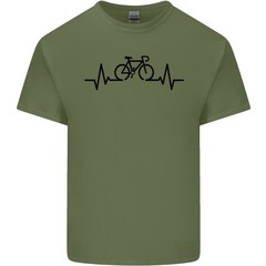Bicycle Pulse Cycling Cyclist Road Bike Mens Light Cotton T-Shirt