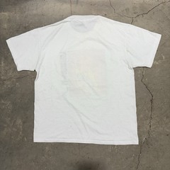 Hanes Heavy Soft Genesis Graphic Print Crew Neck White Short Sleeve T-Shirt L