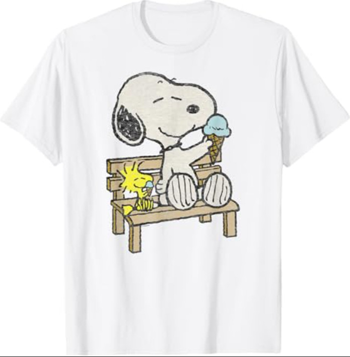 Peanuts – Snoopy Woodstock Bench T-Shirt
