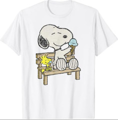 Peanuts – Snoopy Woodstock Bench T-Shirt