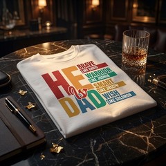 He Is Dad Brave Like David Christian Father’s Day Shirt Bible Scripture Tee