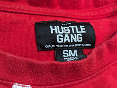 Hustle Gang Bear Jordyn T SHIRT (Small) Red Basketball Winner Takes All Hip Hop