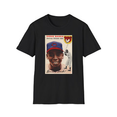 Vintage Ernie Banks Rookie T-Shirt – Legendary 1954 Baseball Card #94 – Unisex