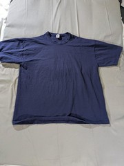 Vintage Russell Athletic Shirt Mens XL Navy Blue Solid Crewneck Blank T-Shirt