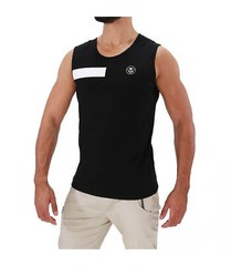 Débardeur TOF PARIS Round Collar Tanktop YOU 100% Cotton Jersay Tank Black 12
