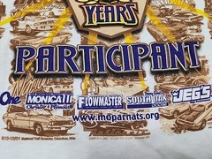 2005 Jerzees Mopar Nationals 25th Anniversary Tee Double Sided Graphic Large