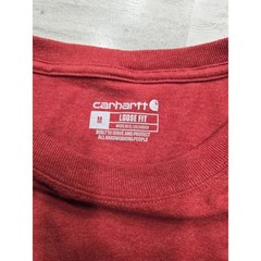 Carhartt Mens Loose Fit Long Sleeve Graphic T-Shirt Heather Red K231 Size M