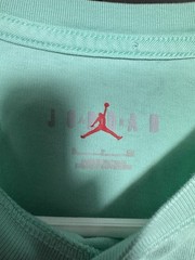 Nike Air Jordan Logo Stack Graphic Athletic T-Shirt Men’s Size Small Teal/Green