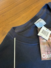Vintage Carhartt K87 Pocket Shirt Mens XLT Tall Black Workwear Fade Lines 2000s
