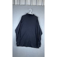 Sears Roebuck Turtleneck Shirt Mens XL Black Excellent Cotton Long Sleeve Top