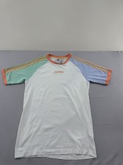 Adidas End Plastic Waste White Multi XS Short Sleeve T-Shirt Recycled