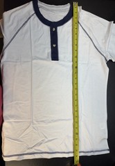 Men’s Medium Henley Shirt Short Sleeve Lightweight Button Cotton Casual Tee Top