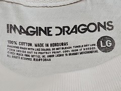 Imagine Dragons Loom Alt Merch Studio Album Unisex Ivory TShirt SZ Large