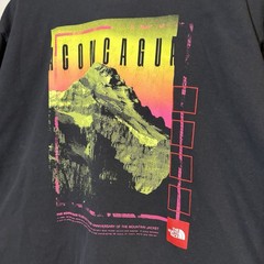 The North Face Red Box Aconcagua Mens graphic T-Shirt Black Large Heavyweight
