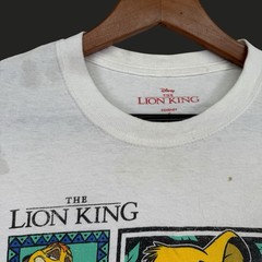 Disney The Lion King T-Shirt Adult Small – Simba Timon Pumbaa Mufasa – White Tee