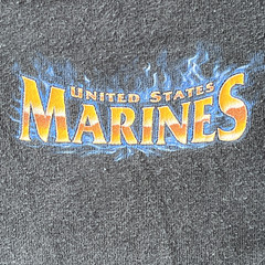 United States Marines Gildan T-Shirt Short Sleeve Navy Blue Size L