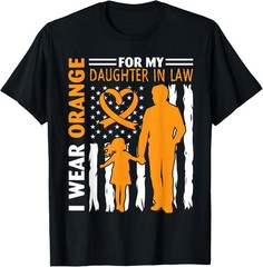 I Wear Orange for My Daughter in Law American Proud Daddy T-Shirt