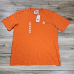 Adidas T-Shirt Men’s Medium Orange Trefoil Essential New