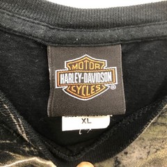 Harley Davidson T-shirt Mens XL Las Vegas Nevada Black Lightning Storm Skull