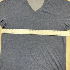 Uniqlo Men’s Blue Basic Short Sleeve Cotton Blend V-Neck T-Shirt Size XL