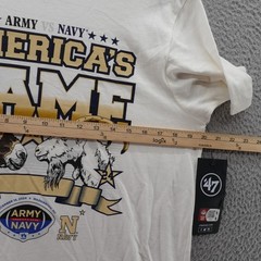 47 Brand Army Navy Americas Game TShirt Mens Collegiate White Small NWT
