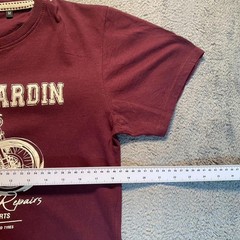 Pierre Cardin T- Shirt Mens Medium Red Short Sleeve Autoshop Custom Repairs