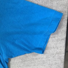 Vintage Hanes Beefy-T Shirt Mens XL Blue Made USA Cotton Blank Tee Top 90s SS