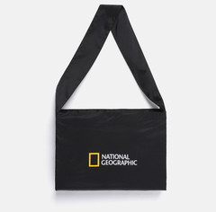 National Geographic Black 3PCS Set T-Shirt Shorts Mini Bag New