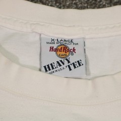 VTG Hard Rock Cafe Tshirt Mens XL White San Antonio Texas Guitar Snake Print USA