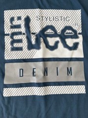 Mr. Lee Denim Stylists Blue T-Shirt Mens Large