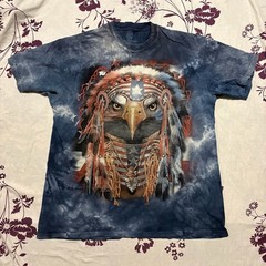 The Mountain Native Patriot Eagle Graphic Tie Dye T-Shirt
