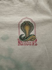 No Hours Cobra Graphic Tie Dye Men’s Lg Skateboarding Streetwear Distressed