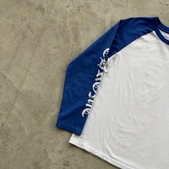 Vintage Chrome Hearts Longsleeve Tee Shirt Distressed Size M White Blue