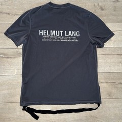 Helmut Lang Meatpacking Crewneck T Shirt Gray Large NYC Designer Tee