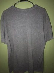 mens bat man t shirt, size XL Good Condition, Dark Grey, Yellow..pre Owned