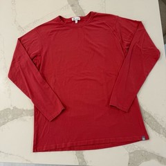 Peter Millar Crown Jersey Long Sleeve Crew Shirt Mens Medium LavaWash PimaCotton