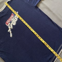 Vtg 2000s Victoria Frost Cerveza T Shirt Mens Large Navy Blue Beer Alcohol Promo