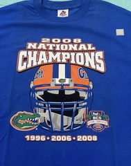 Florida Gators 2008 National Champions NWOT blue tee size men’s XL